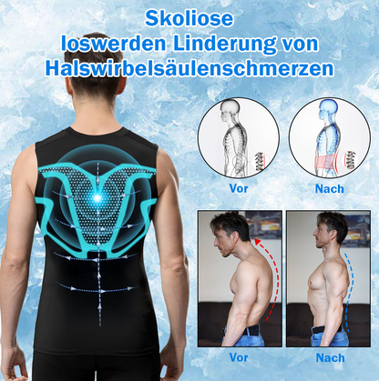 2024 SISADEAL Neue Shapewear-Weste, bequemer und atmungsaktiver Eisseidenstoff, schafft einen perfekten Körper für Männer