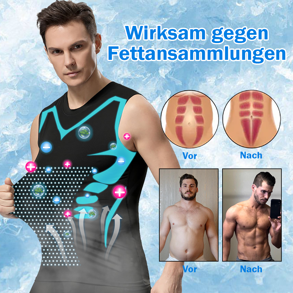 2024 SISADEAL Neue Shapewear-Weste, bequemer und atmungsaktiver Eisseidenstoff, schafft einen perfekten Körper für Männer