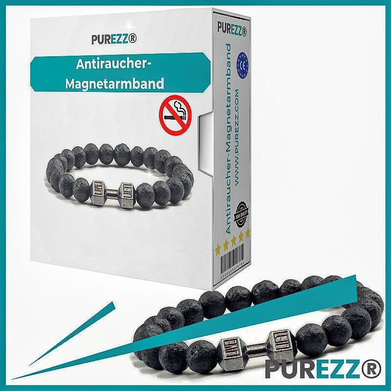 PUREZZ®: Hören Sie in nur 7 Tagen mit dem Rauchen auf - Leistungsstarkes und einfach zu verwendendes Magnetarmband