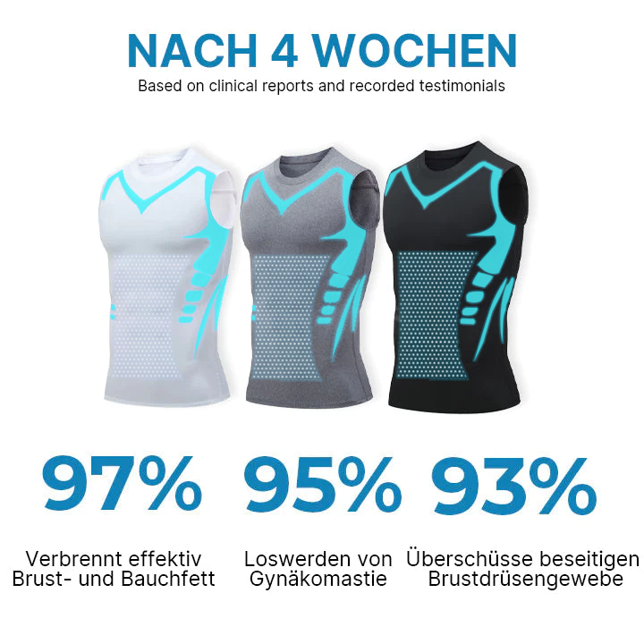 2024 SISADEAL Neue Shapewear-Weste, bequemer und atmungsaktiver Eisseidenstoff, schafft einen perfekten Körper für Männer